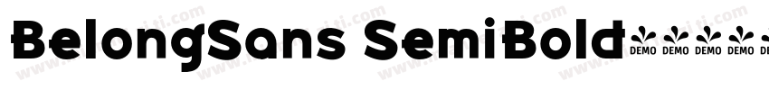 BelongSans SemiBold字体转换